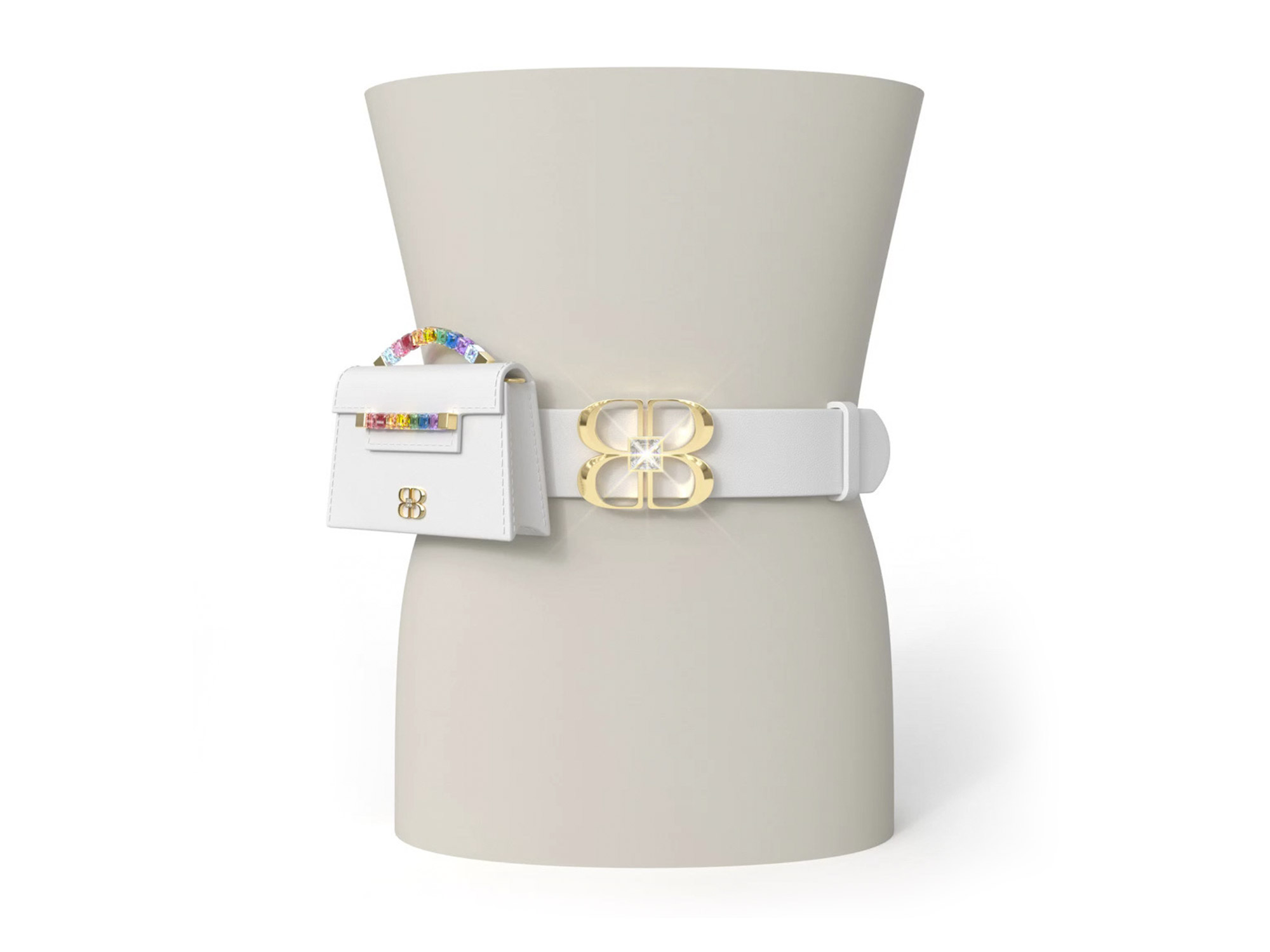 Rainbow Baby Jewel Dream Belt Bag - White - Bentz